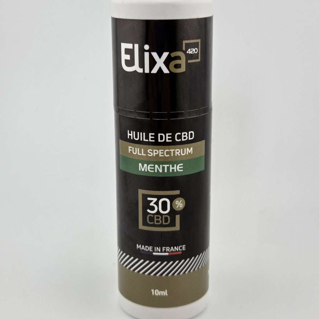 Huile CBD Elixia420 – 30% – Menthe
